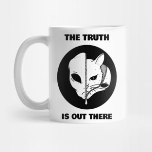 Truth is out there - Cat in Alien Disguise Funny Cat Lover Gift Mug